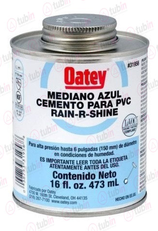 Pegamento FlowGuard Gold De Etiqueta Azul Para CPVC CTS Marca Oatey