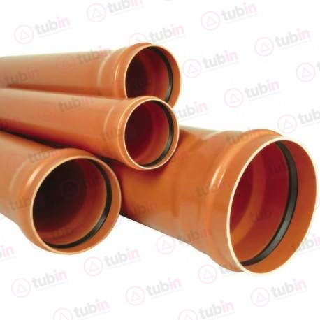 Tubo Alcantarillado En Serie Métrica Serie 20 Tramo 6 De Metros Con Anillo 110 MM (4")